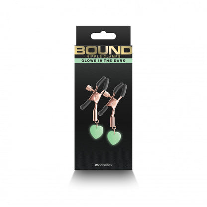 NS Novelties Bound Nipple Clamps G3 Rose Gold