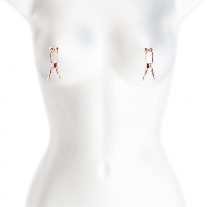 NS Novelties Bound Nipple Clamps C1 Rose Gold