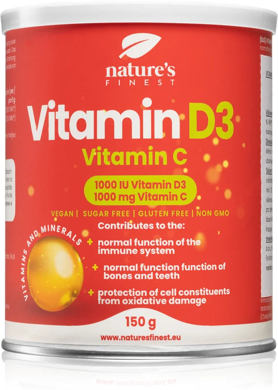 Nutrisslim Vitamin D3 + Vitamin C Powder Lemon Flavor 150 g