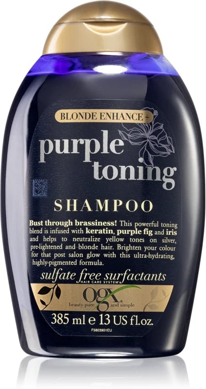 Klinik mistænksom sagging OGX Blonde Enhance + Purple Toning shampoo 385 ml – My Dr. XM