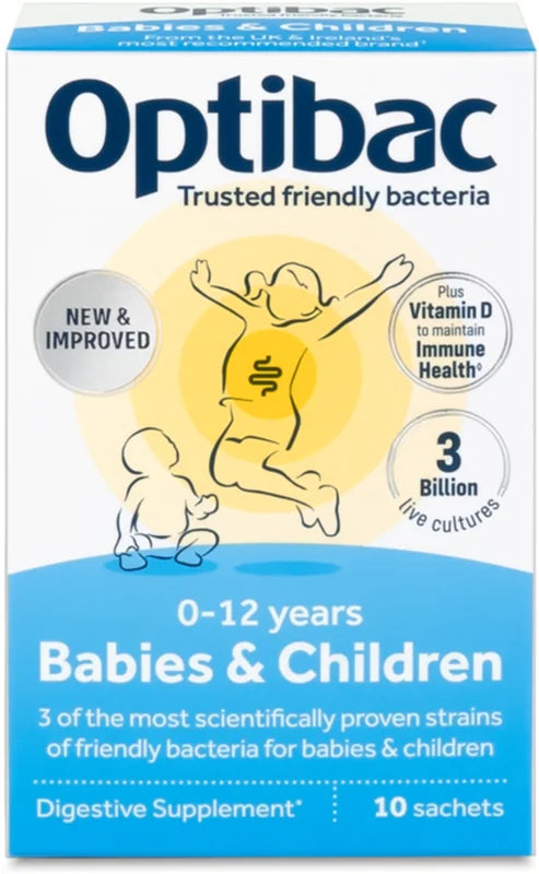 Optibac 0-12 years Babies & Children Digestive Supplement 10 sachets