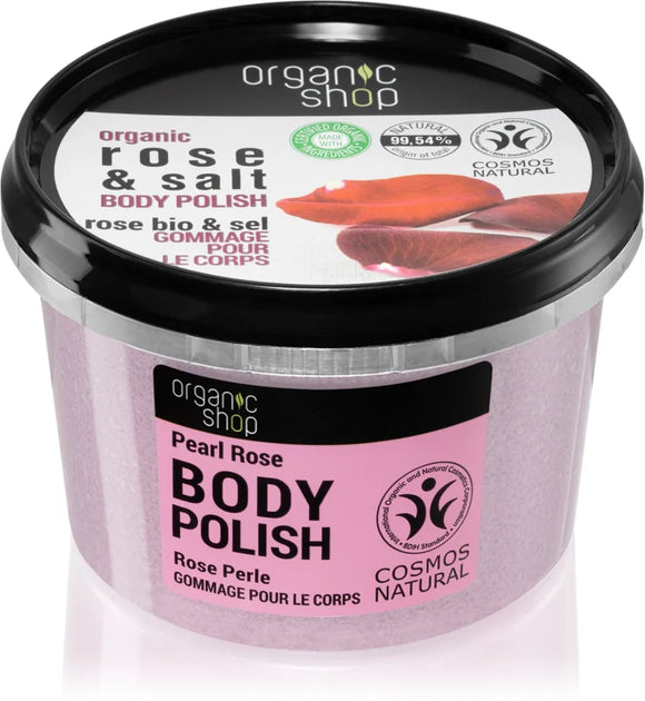 Organic Shop Organic Rose & Salt Body Polish 250 ml