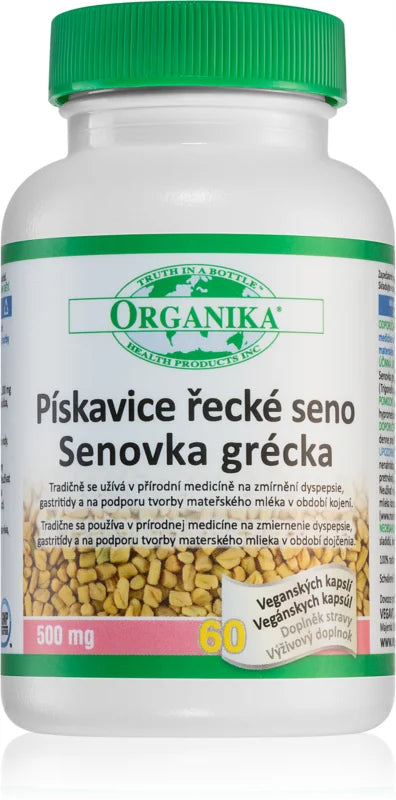 Organika Fenugreek 500mg 60 capsules