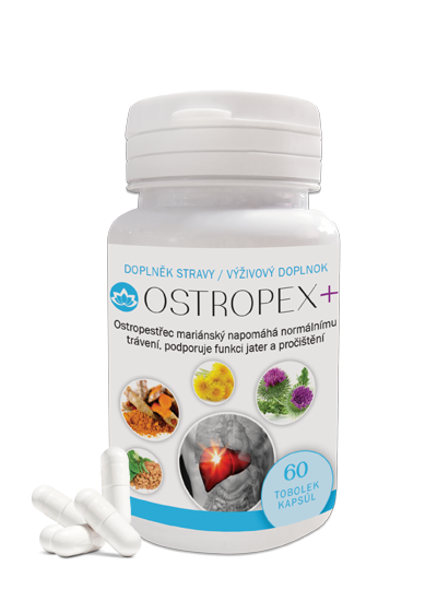 OSTROPEX PLUS - liver, digestion, stomach activity, pH balance 60 capsules
