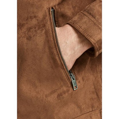 Jack&Jones PLUS JJEROCKY men's leather jacket