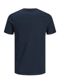 Jack&Jones PLUS Men's T-shirt JJELOGO Regular Fit Navy Blazer