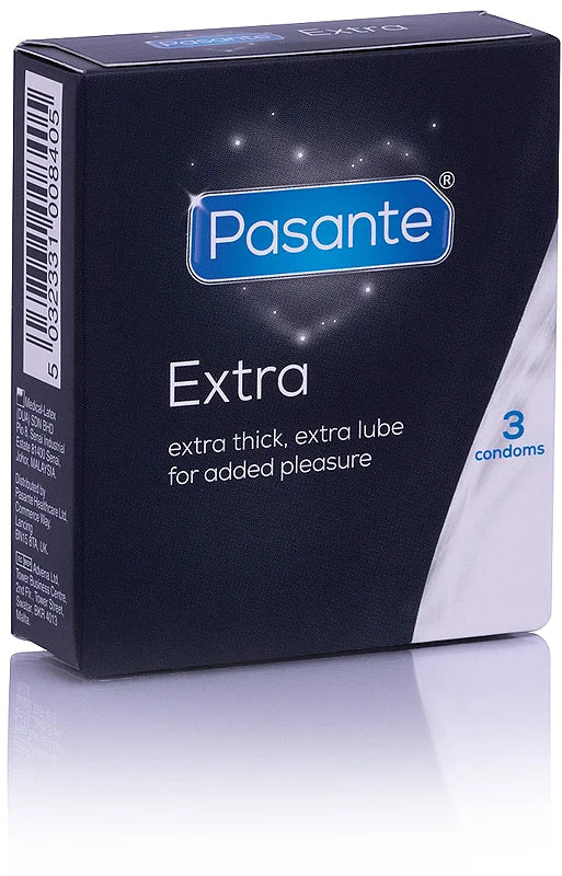 Pasante Extra extra thick & extra lube condoms 3 pcs