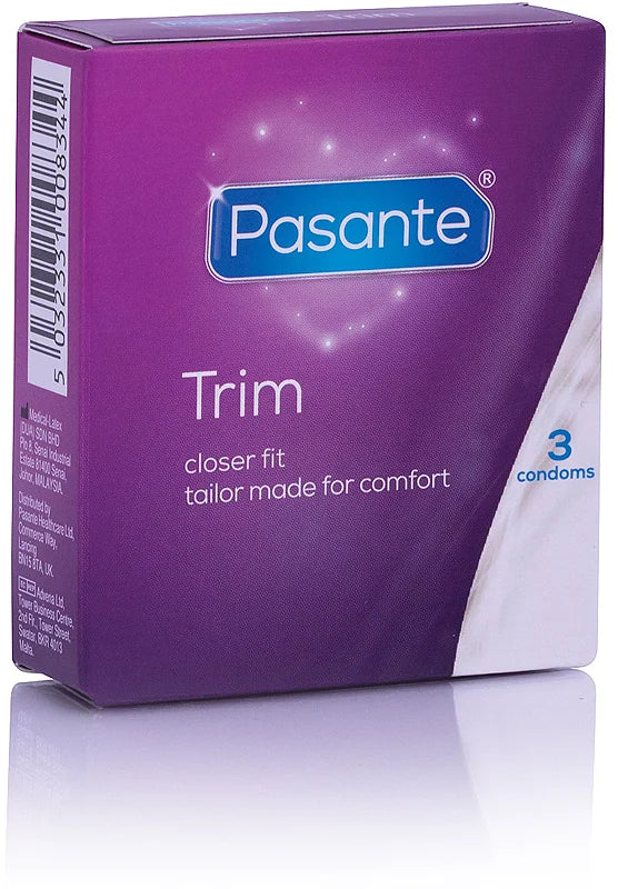 Pasante Trim Closer Fit condoms 3 pcs