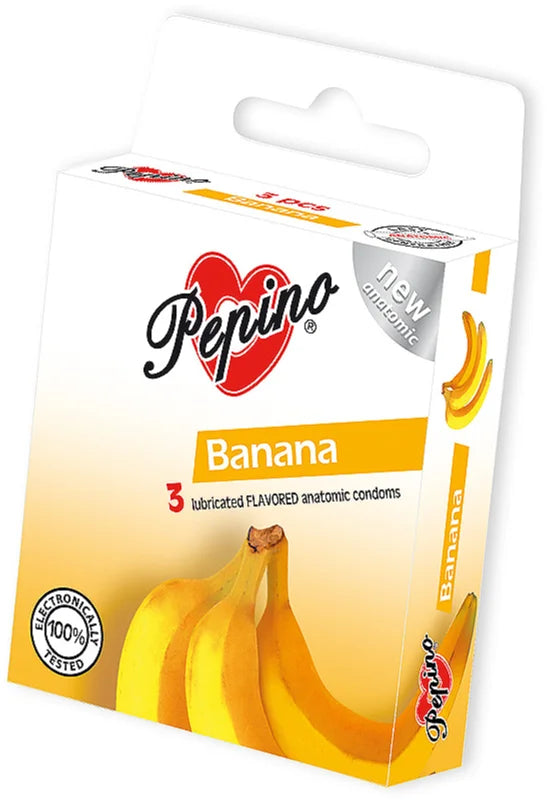 Pepino Banana condoms 3 packs x 3 pcs