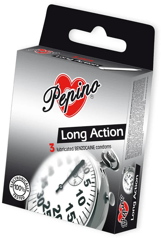 Pepino Long Action condoms 3 packs x 3 pcs