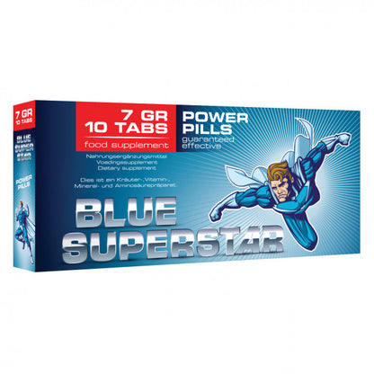 Pharmquests Blue Superstar Power Pills 10 tablets