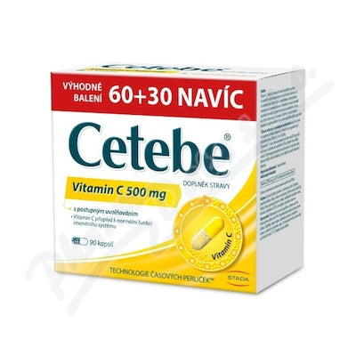 Cetebe Vitamin C 500mg - 90 capsules
