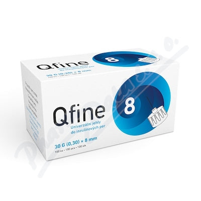 QFINE NEEDLES FOR ALL INSULIN PENS 30 G /0,30 mm x 8 mm, 100 pcs