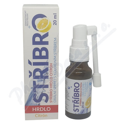 SILVER Throat colloidal Ag10 oral lemon spray 20ml