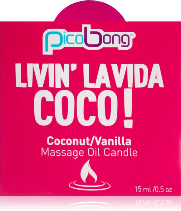 Pico Bong Massage Oil Candle Coconut & Vanilla 15 ml
