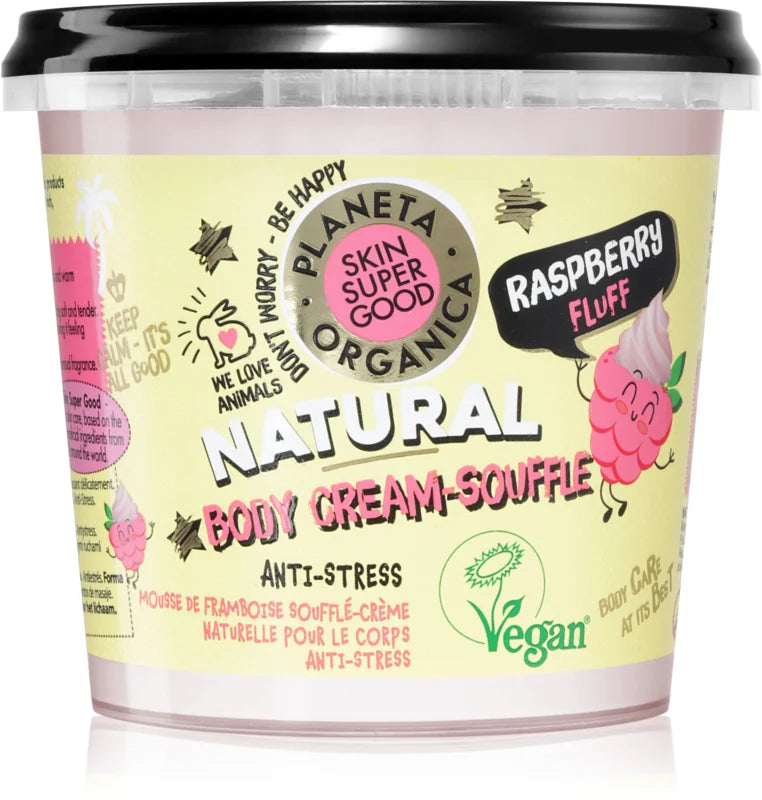 Planet Organica Raspberry Fluff Body Cream soufflé 360 ml