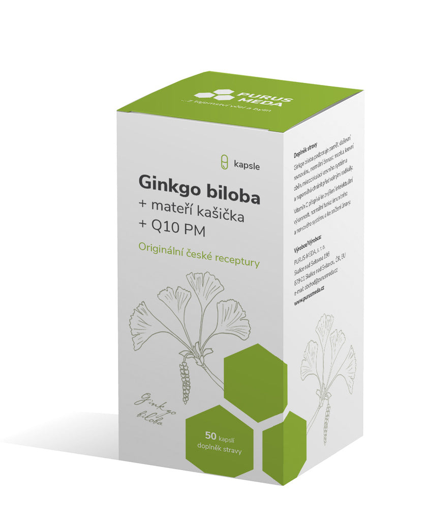PM Ginkgo biloba + royal jelly + Q10 - 50 capsules