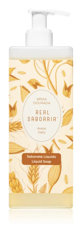 Real Saboaria Brisa Dourada Oats liquid soap 500 ml