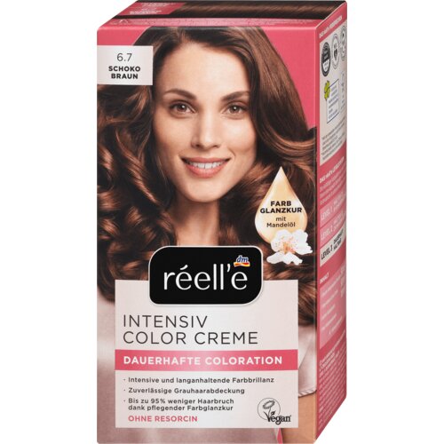 réell'e intensive toning hair color 6.7 brown, 85 ml