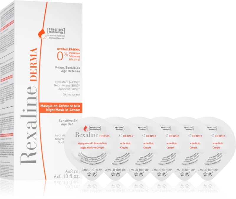 Rexaline Derma Night Mask-in-Cream 6 x 3 ml