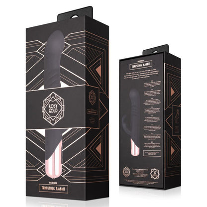 Rosy Gold Rabbit Thrusting Vibrator