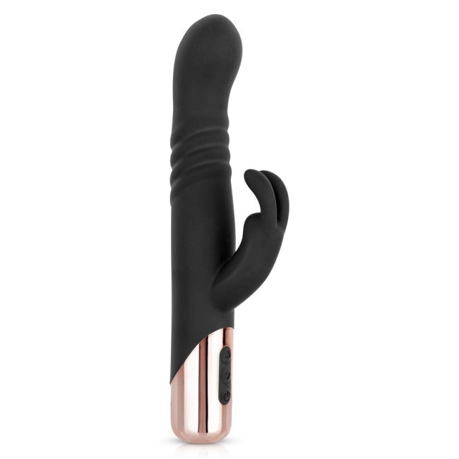 Rosy Gold Rabbit Thrusting Vibrator