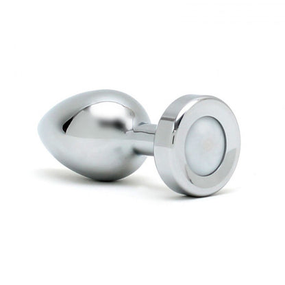Rimba Pisa Butt Plug with LED Lights Silver
