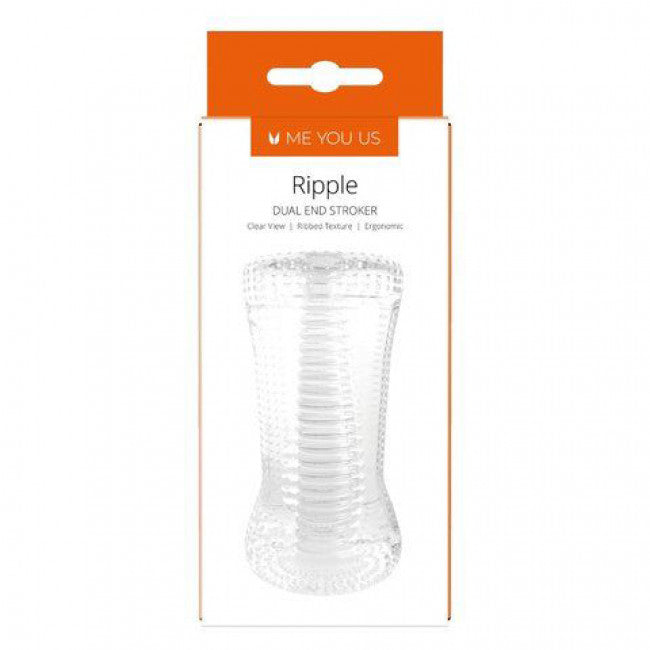 Me You Us Ripple Dual End Stroker Male Masturbator