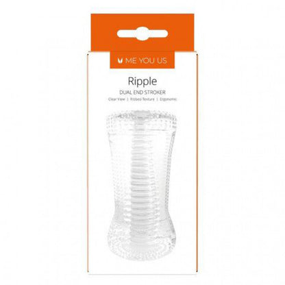 Me You Us Ripple Dual End Stroker Male Masturbator