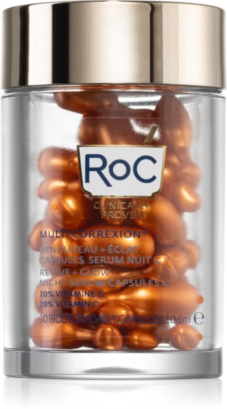 Roc Multi Correxion Revive + Glow Active Vitamin Night Serum 30 capsules