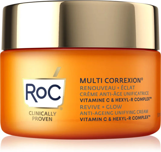 Roc Multi Correxion Revive + Glow Anti-wrinkle brightening cream with vitamin C 50 ml