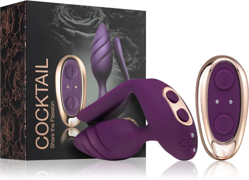 Rocks-Off Cocktail vibrator Purple 11.5 cm