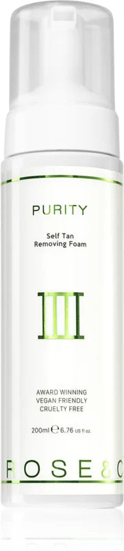 Rose & Caramel Purity Self Tan Removing Foam 200 ml