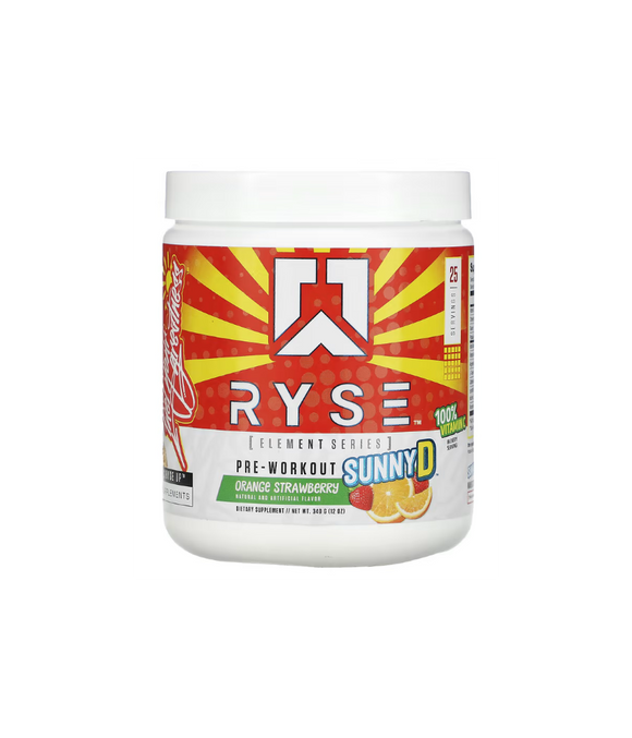 RYSE PRE-WORKOUT SUNNY D Orange-Strawberry Flavor 340 g
