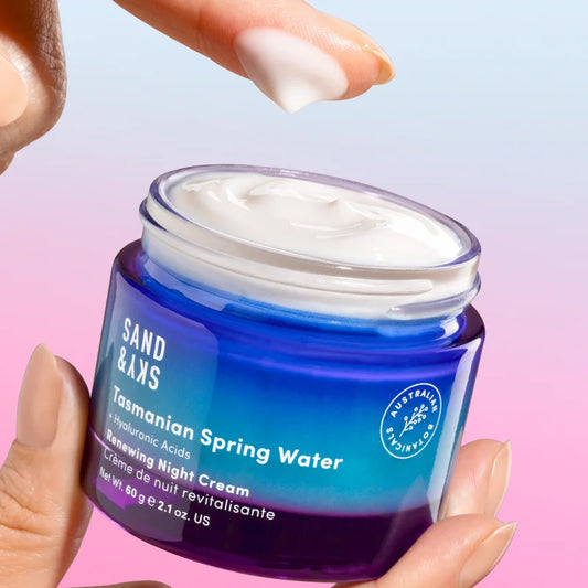 Sand & Sky Tasmanian Spring Water Renewing Night Cream 60 g