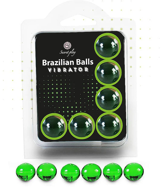 Secret play Brazilian Shock 6 Balls Set body oil 6x4g