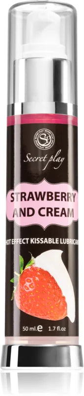 Secret play Hot Effect Strawberry with Cream lubricating gel 50 ml