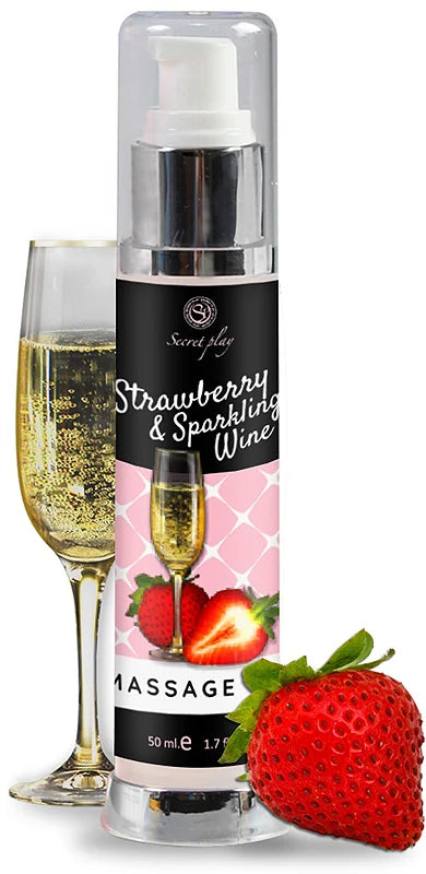 Secret play Strawberry & Sparkling Wine massage oil 50 ml