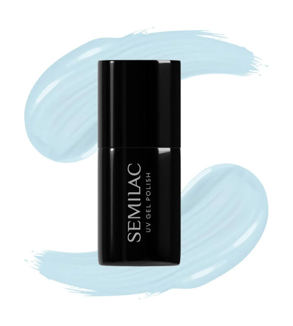 Semilac UV Hybrid Closer Again gel nail polish shade 386 Blue Cloud 7 ml