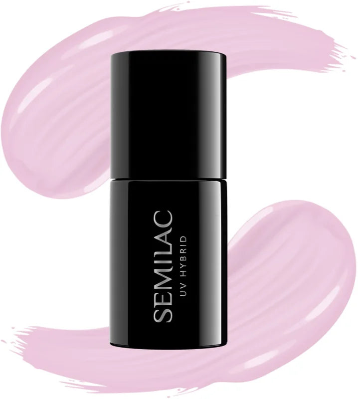 Semilac UV Hybrid Extend 5in1 gel nail polish shade 803 Delicate Pink 7 ml