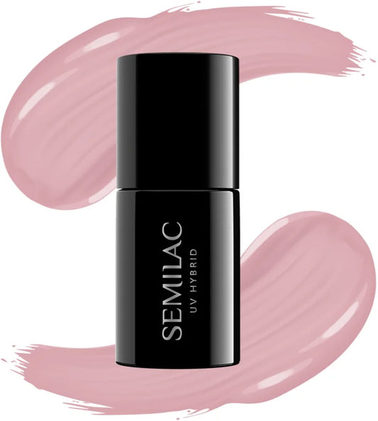 Semilac UV Hybrid Extend 5in1 gel nail polish shade 802 Dirty Nude Rose 7 ml