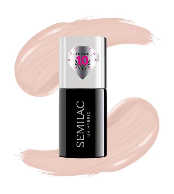 Semilac UV Hybrid Extend Care 5in1 gel nail polish shade 816 Pale Nude 7 ml