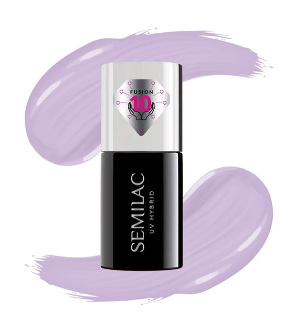 Semilac UV Hybrid Extend Care 5in1 gel nail polish shade 811 Pastel Lavender 7 ml