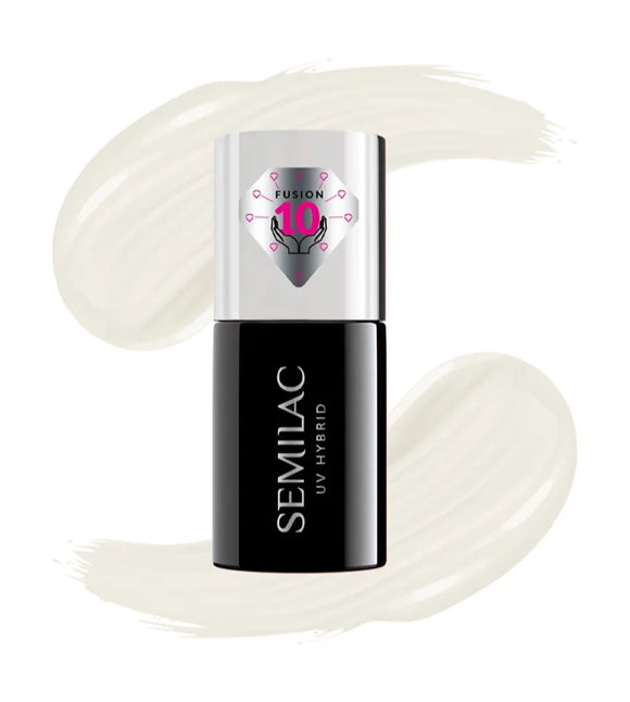 Semilac UV Hybrid Extend Care 5in1 gel nail polish shade 820 Light Gray 7 ml