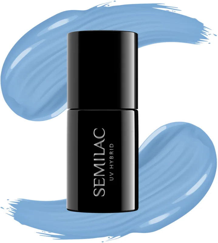 Semilac UV Hybrid Ocean Dream gel nail polish shade 084 Denim Blue 7 ml