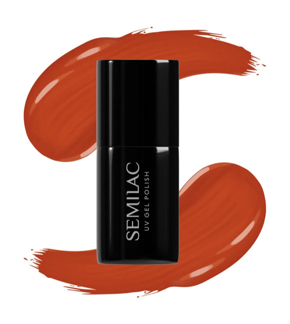 Semilac UV Hybrid Tastes Of Fall gel nail polish shade 402 Spicy Pumpkin 7 ml