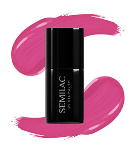Semilac UV Hybrid Valentines gel nail polish shade 391 Raspberry Charm 7 ml