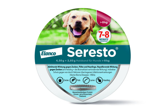 SERESTO COLLAR FOR DOGS LARGER THAN 8KG