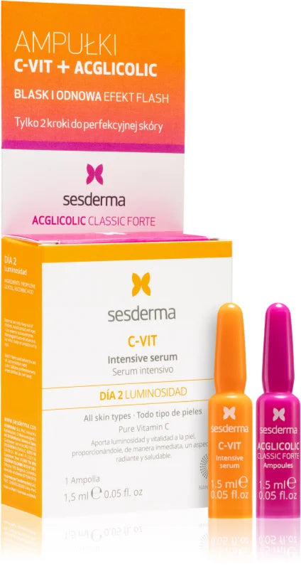 Sesderma C-Vit + Aglicolic Classic Forte Intensive Serum 2 ampoules