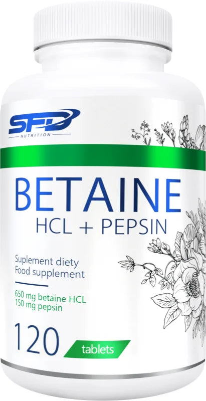 SFD Nutrition Betaine HCL + Pepsin 120 tablets